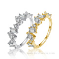 18K Gold Plated 925 silver gold plated rings